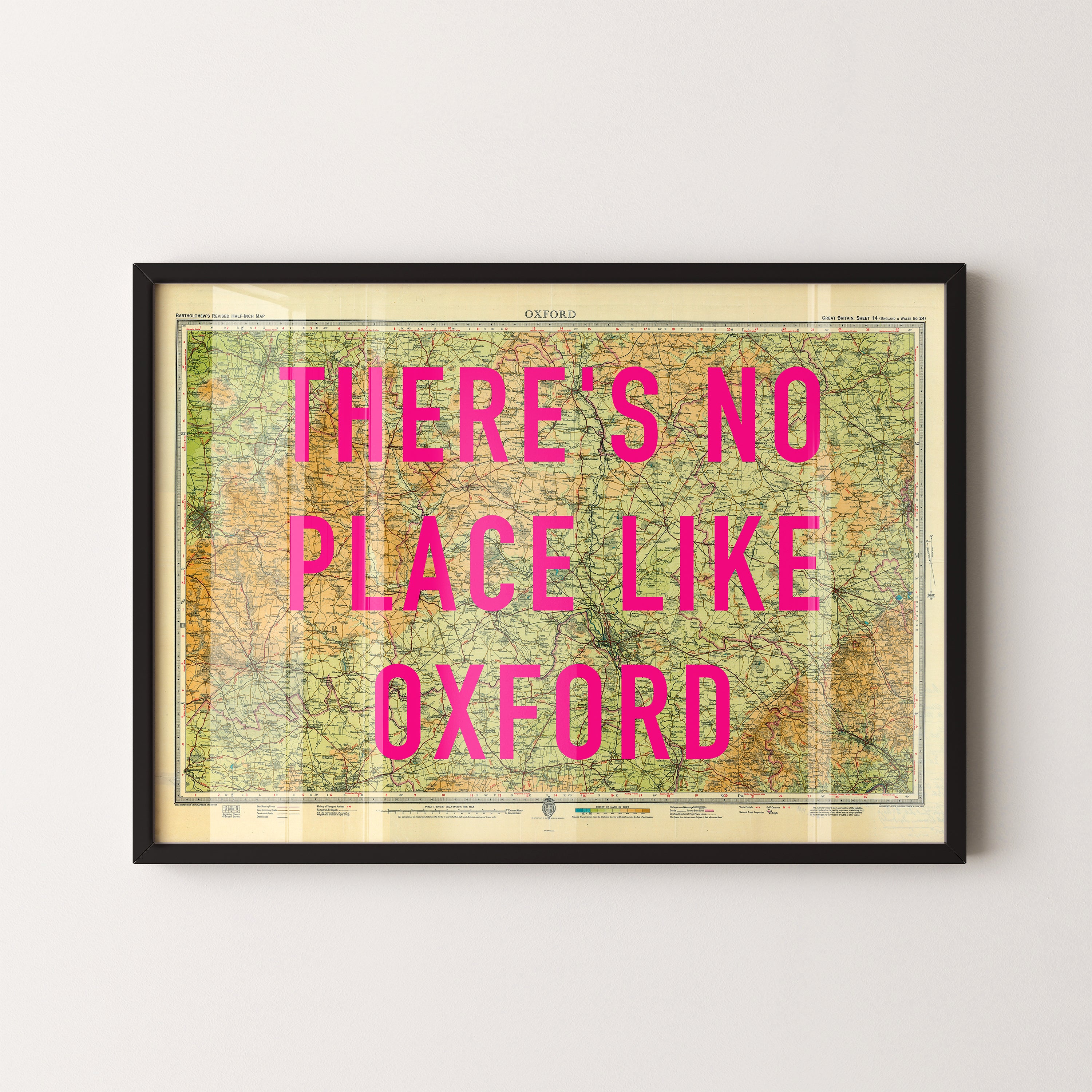 Oxford Pop Art Map Print (landscape)