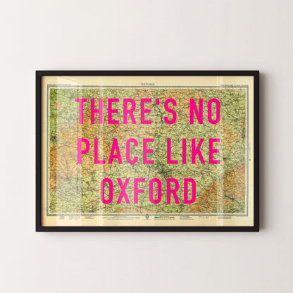 Oxford Pop Art Map Print (landscape)