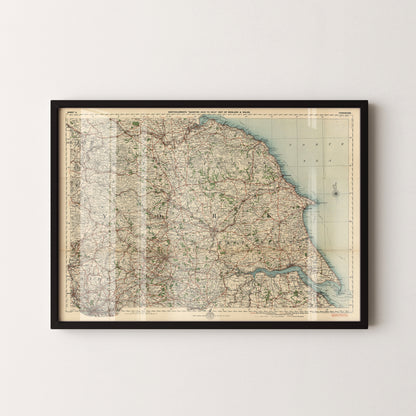 Yorkshire Pop Art Map Print (landscape)