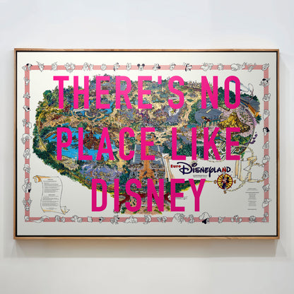 Disneyland Paris Theme Park Pop Art Map Print (landscape)