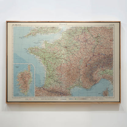 France Pop Art Map Print (landscape)