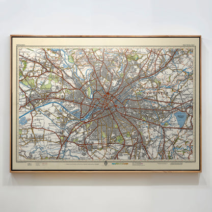 Manchester Pop Art Map Print (landscape)