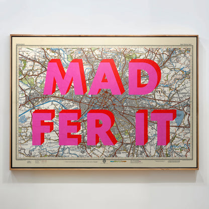 Manchester Pop Art Map Print (landscape)