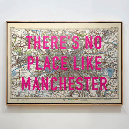 Manchester Pop Art Map Print (landscape)