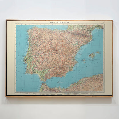 Spain Pop Art Map Print (landscape)
