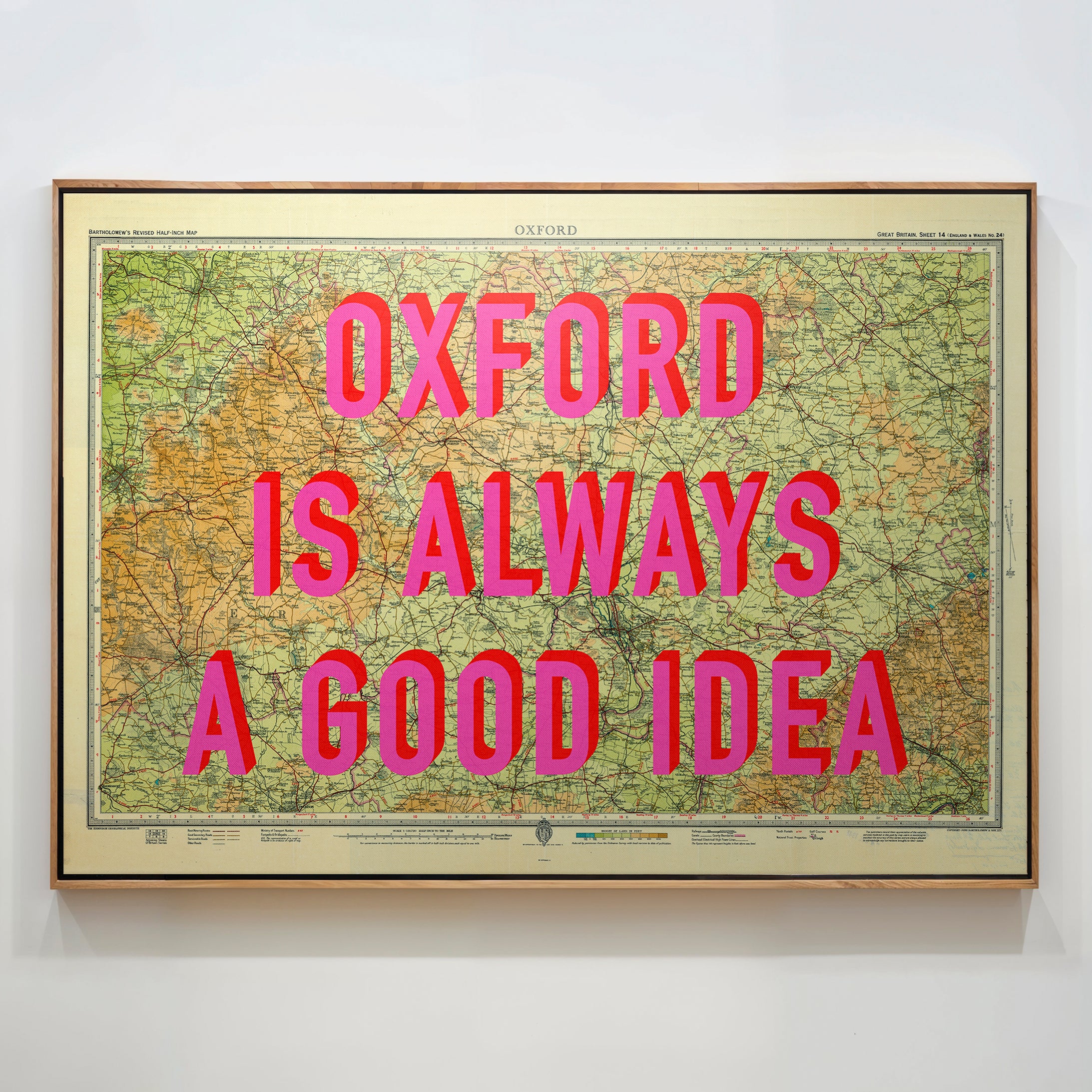 Oxford Pop Art Map Print (landscape)
