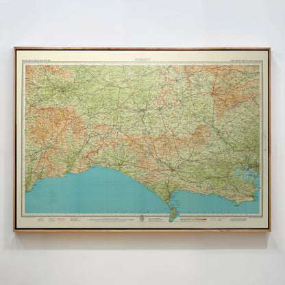 Dorset Pop Art Map Print (landscape)