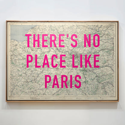 Paris Pop Art Map Print (landscape)