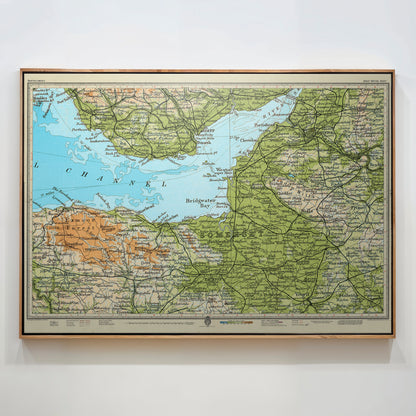 Somerset Pop Art Map Print (landscape)