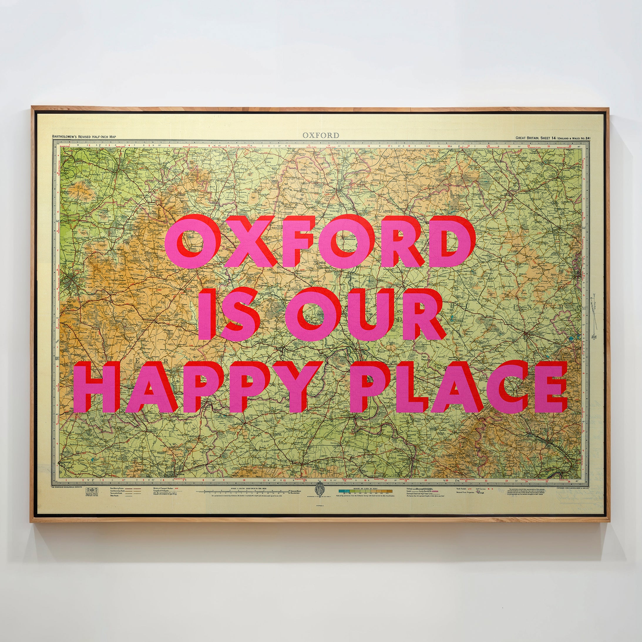 Oxford Pop Art Map Print (landscape)