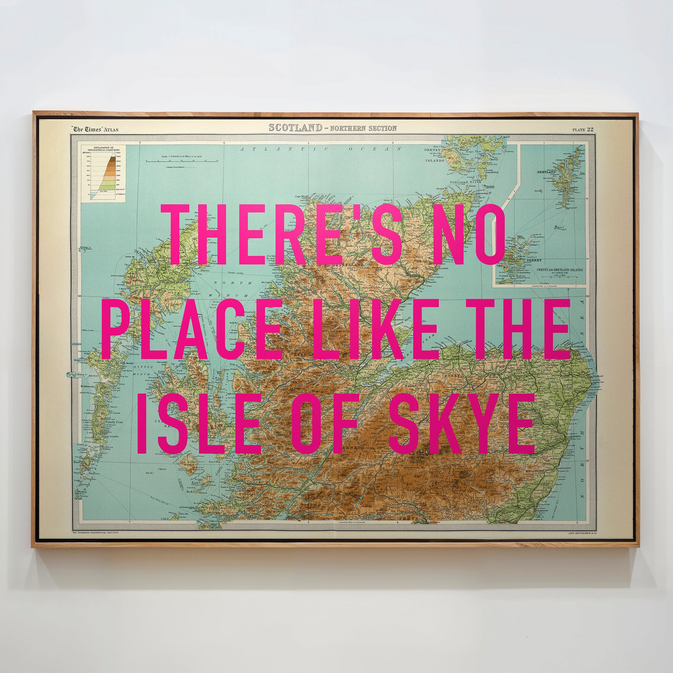 Isle of Skye Pop Art Map Print (landscape)