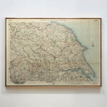 Yorkshire Pop Art Map Print (landscape)