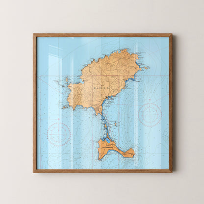 Ibiza Pop Art Map Print (square)