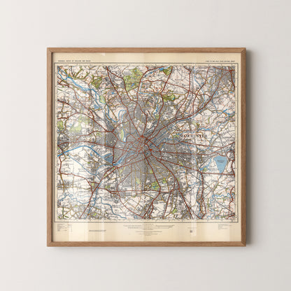 Manchester Pop Art Map Print (square)