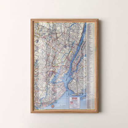 New York Pop Art Map Print (portrait)