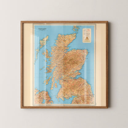 Scotland Pop Art Map Print (square)