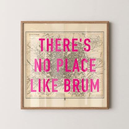 Birmingham Pop Art Map Print (square)
