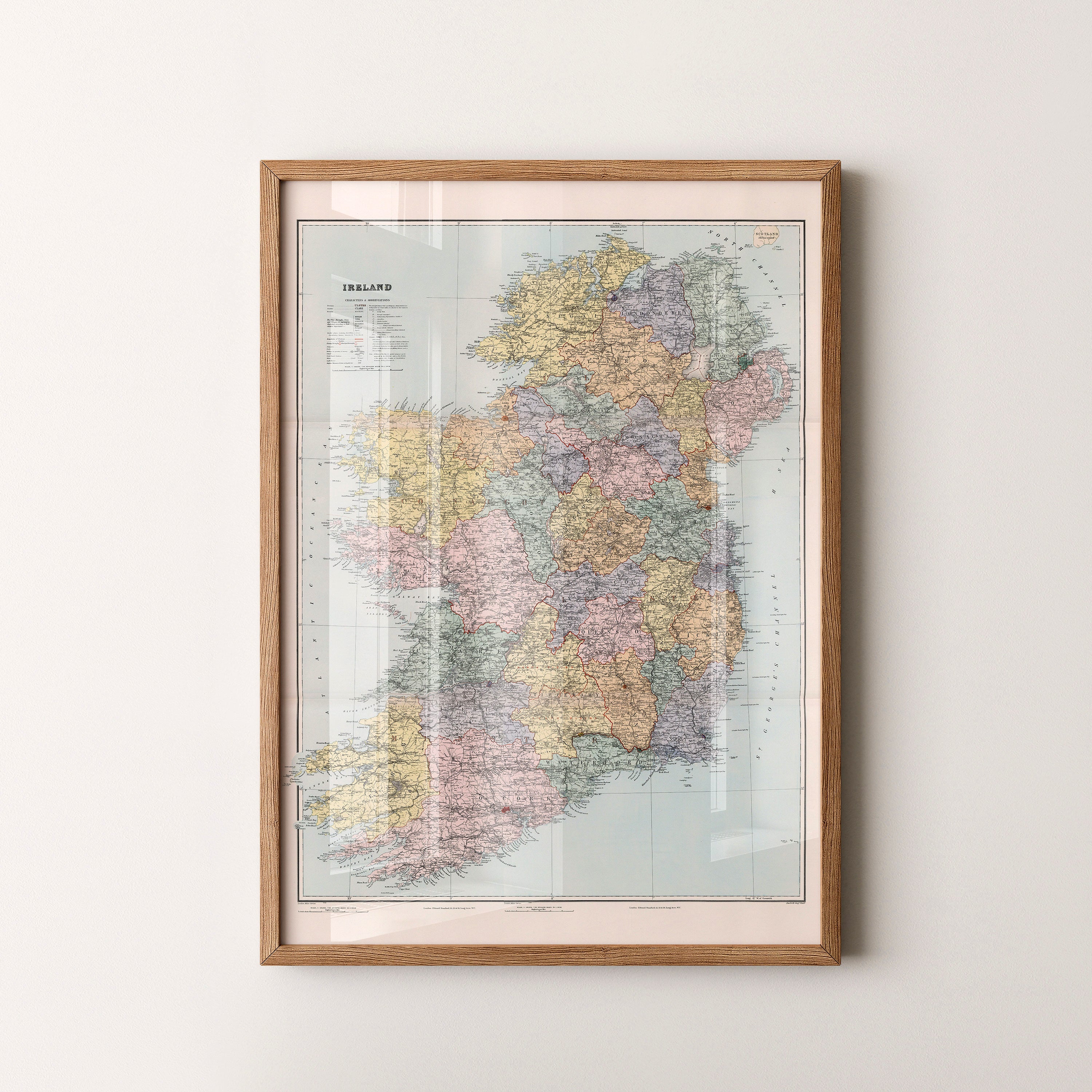 Ireland Pop Art Map Print (portrait)