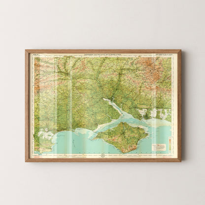 Isle Of Wight Pop Art Map Print (landscape)