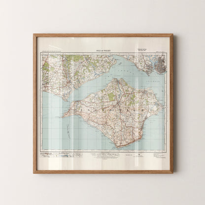 Isle Of Wight Pop Art Map Print (square)