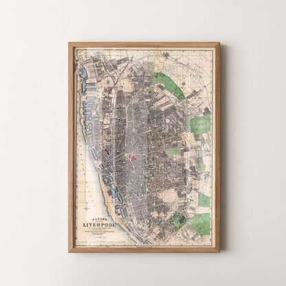 Liverpool Pop Art Map Print (portrait)