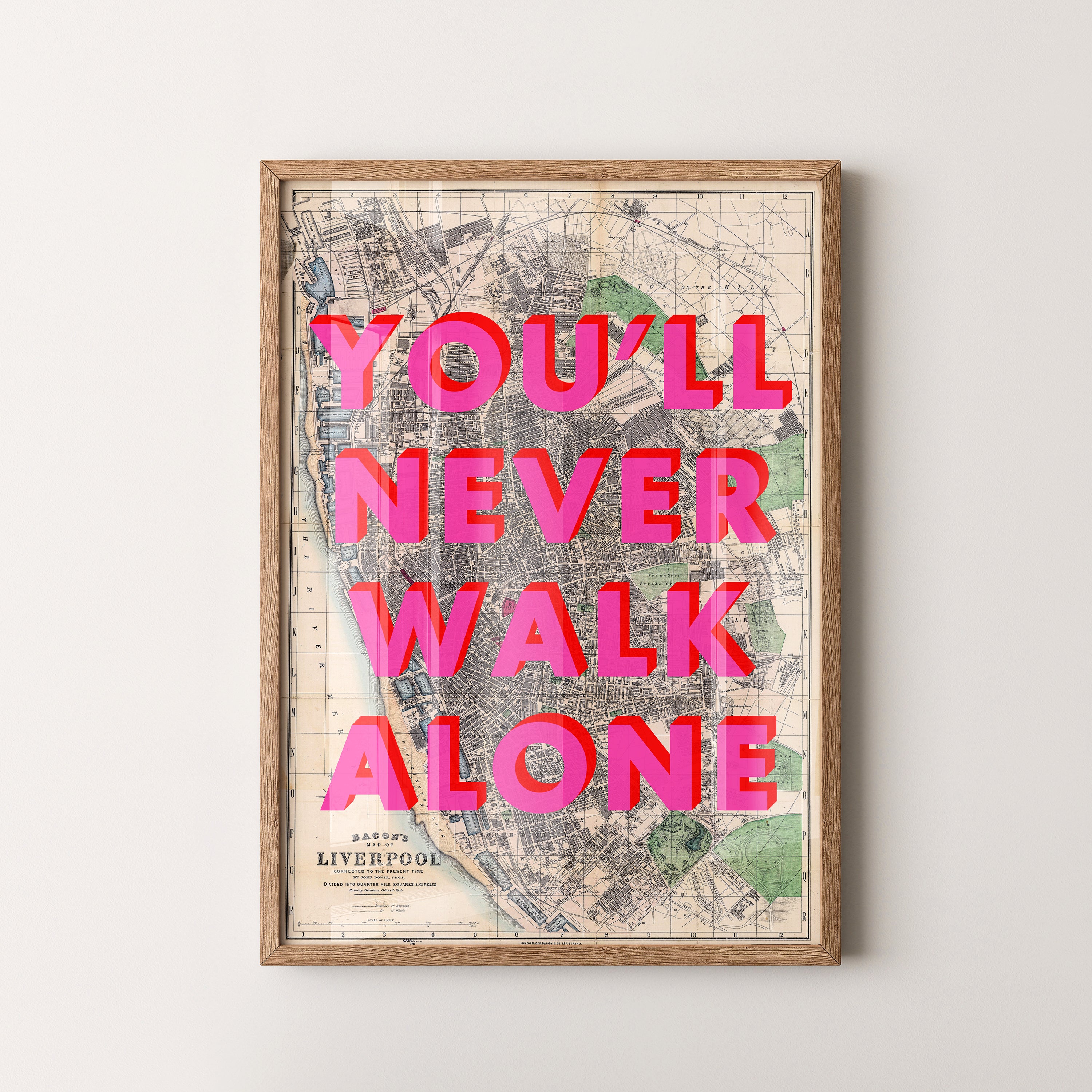 Liverpool Pop Art Map Print (portrait)