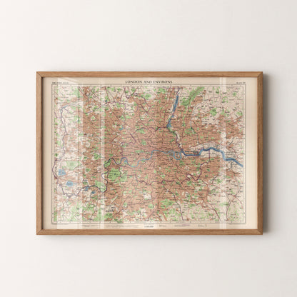London Pop Art Map Print (landscape)