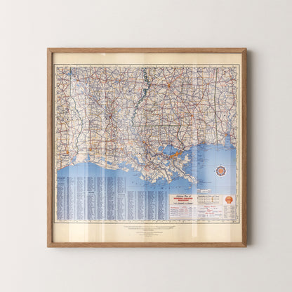 New Orleans Pop Art Map Print (square)