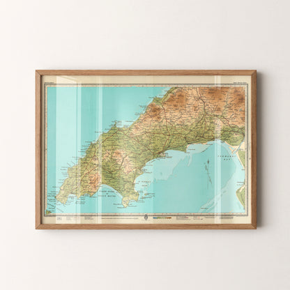 Llyn Peninsula Pop Art Map Print (landscape)