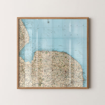 Norfolk Pop Art Map Print (square)