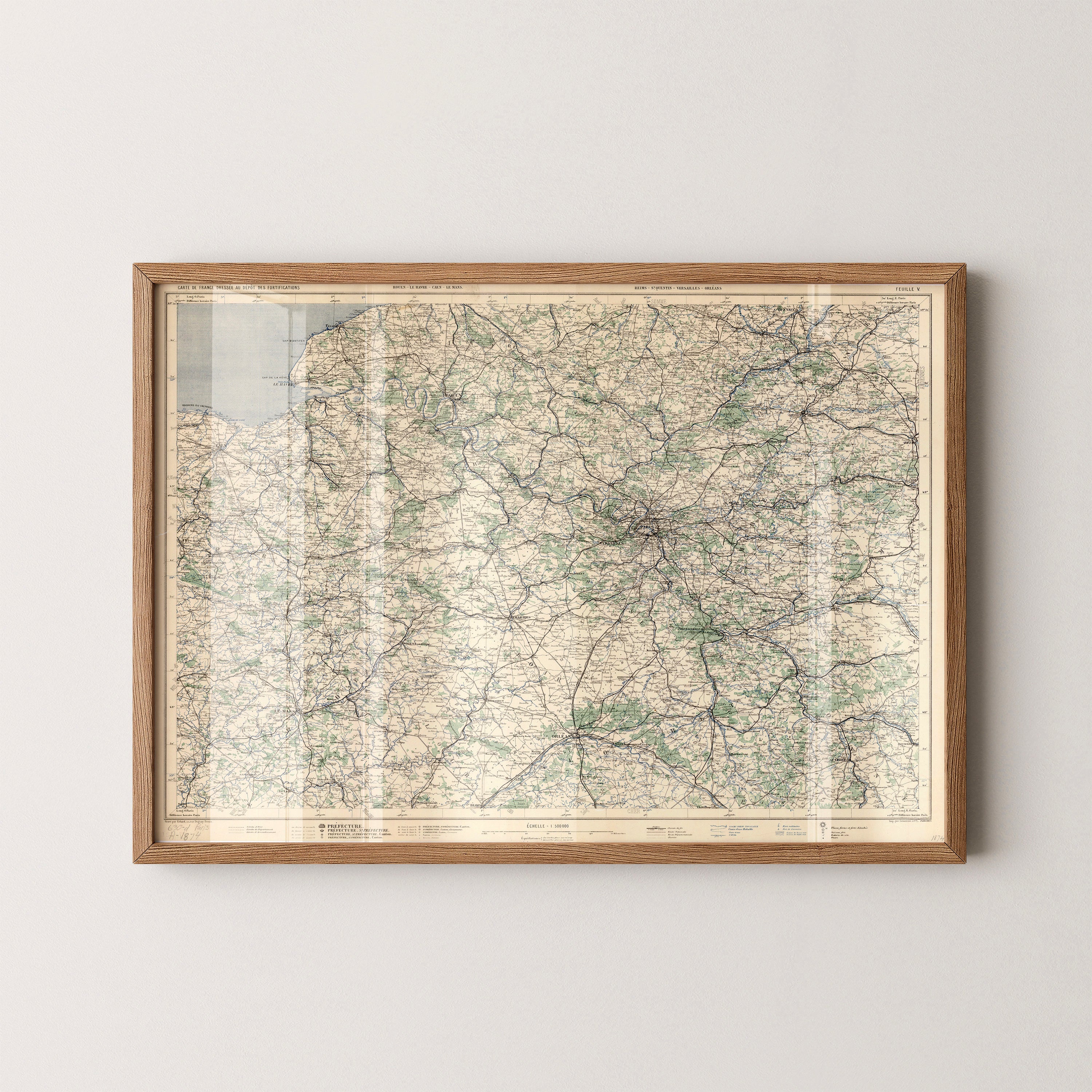 Paris Pop Art Map Print (landscape)