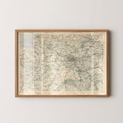 Paris Pop Art Map Print (landscape)