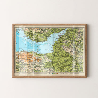Somerset Pop Art Map Print (landscape)