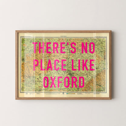 Oxford Pop Art Map Print (landscape)
