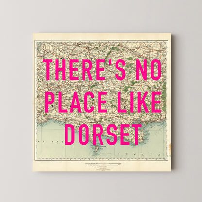 Dorset Pop Art Map Print (square)