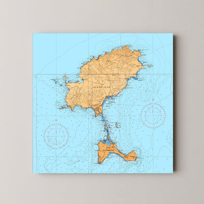 Ibiza Pop Art Map Print (square)