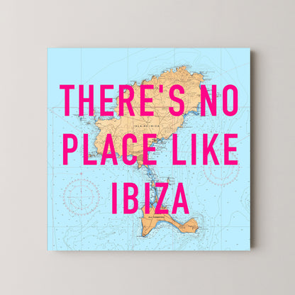 Ibiza Pop Art Map Print (square)
