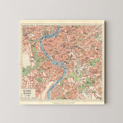 Rome Pop Art Map Print (square)