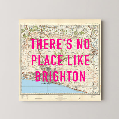 Brighton Pop Art Map Print (square)