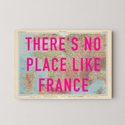 France Pop Art Map Print (landscape)