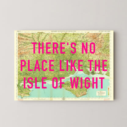Isle Of Wight Pop Art Map Print (landscape)