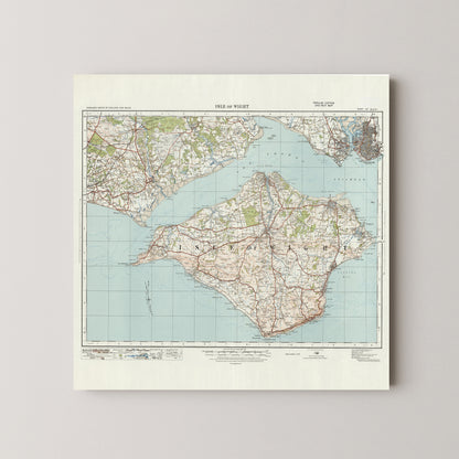 Isle Of Wight Pop Art Map Print (square)