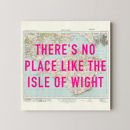 Isle Of Wight Pop Art Map Print (square)