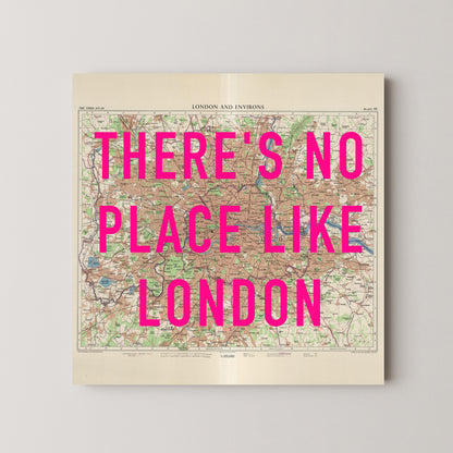 London Pop Art Map Print (square)