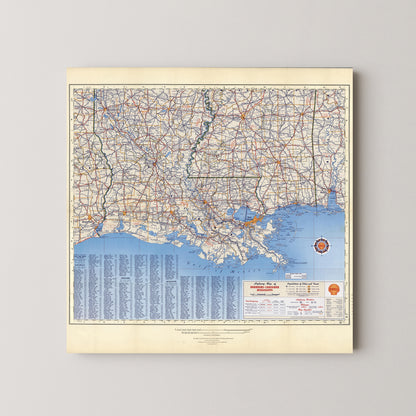 New Orleans Pop Art Map Print (square)