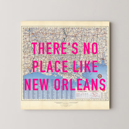 New Orleans Pop Art Map Print (square)