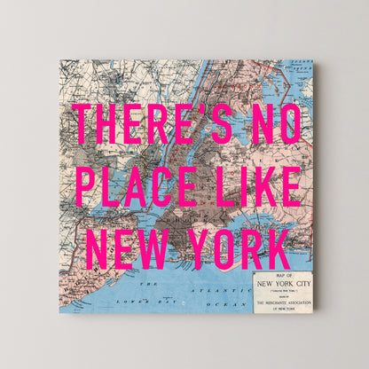 New York Pop Art Map Print (square)