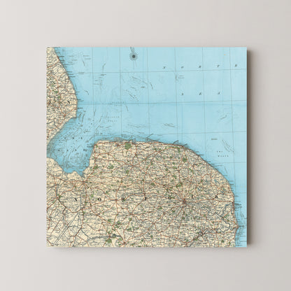 Norfolk Pop Art Map Print (square)