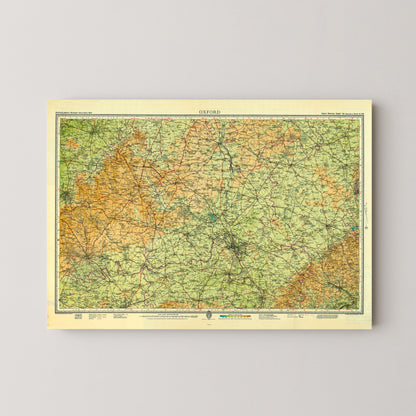 Oxford Pop Art Map Print (landscape)