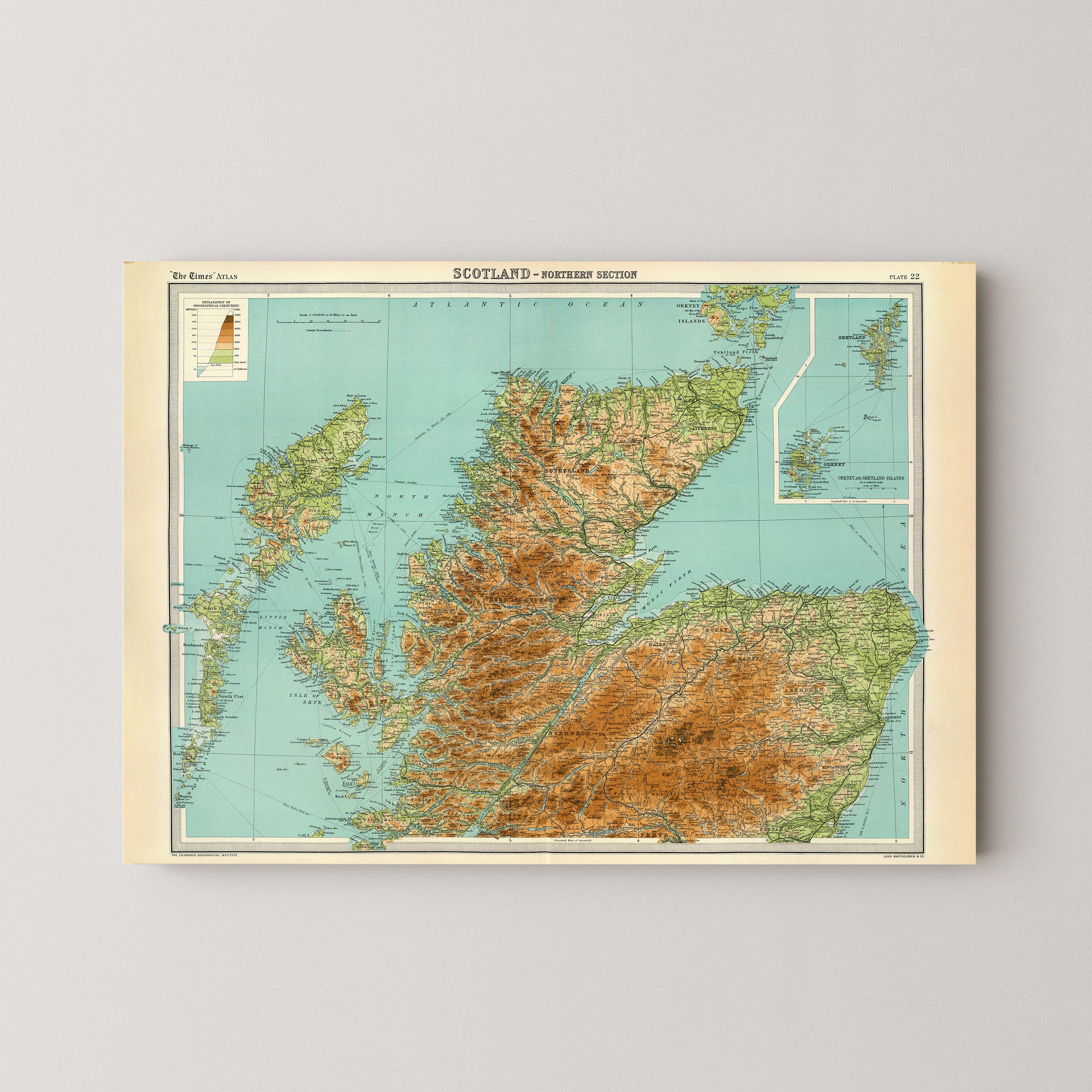 Isle of Skye Pop Art Map Print (landscape)